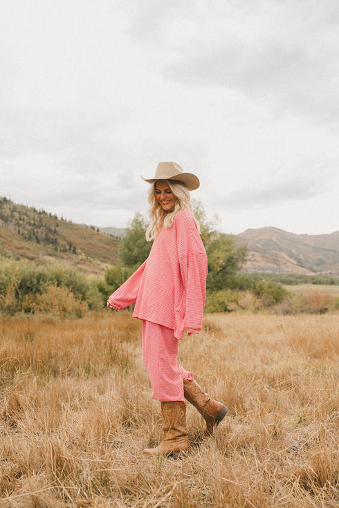 Road Trip Pant // Pink Stripe